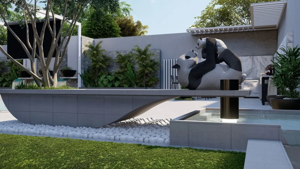 Luxury Backyard Swimming Pool Design and Construction